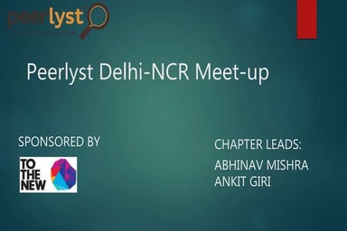 Peerlyst Delhi NCR Chapter Meet
