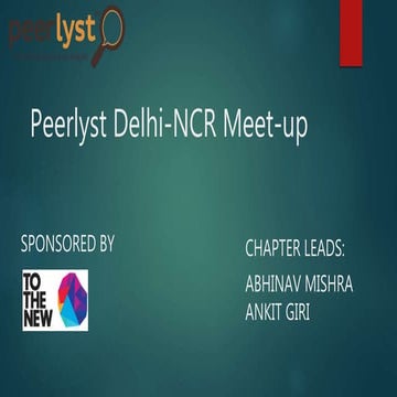 Peerlyst Delhi NCR Chapter Meet