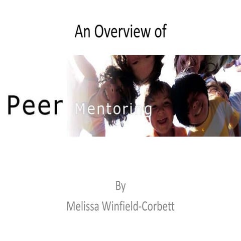 Peer mentoring