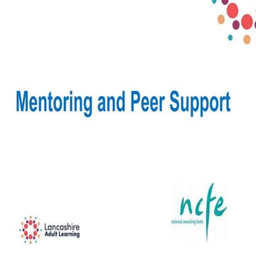 Peer support and mentoring live session 1