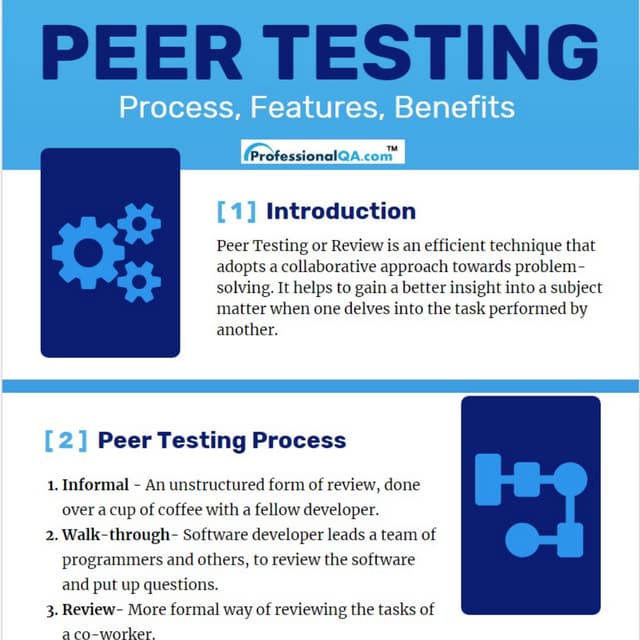 Peer Testing: A Complete Guide | PDF