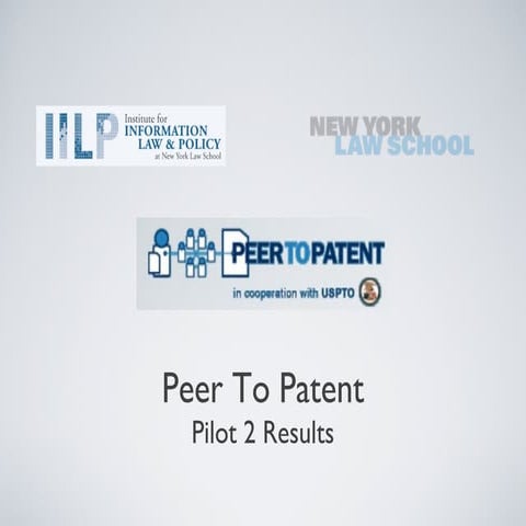 Peer to patent pilot 2