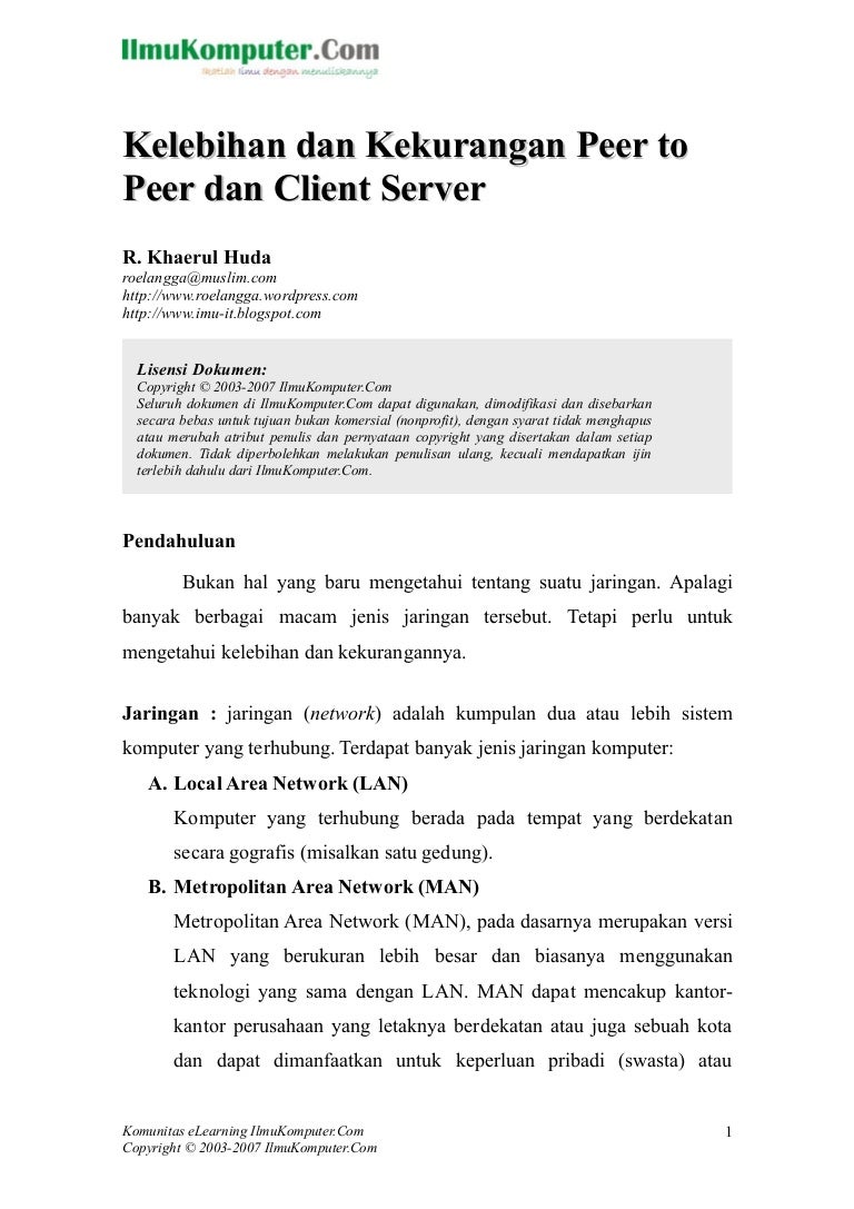 Peer To Peer Dan Client Server