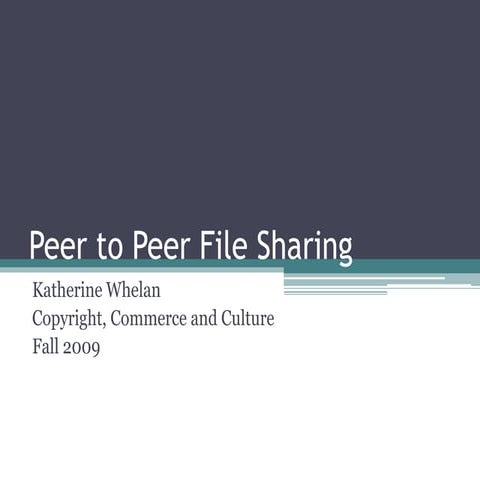Peerto Peer File Sharing