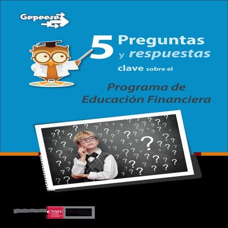 Programa de Educación Financiera 2014/2015: 5 preguntas y respuestas