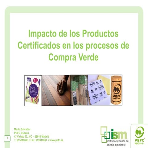Impacto productos certificados en Compra Verde