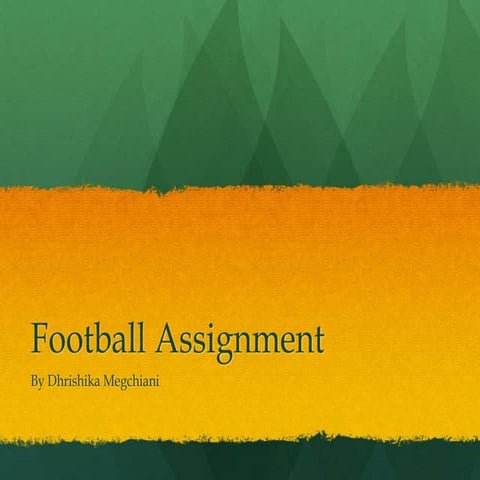 PE Football Assignment