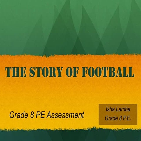 Pe football assignment 8