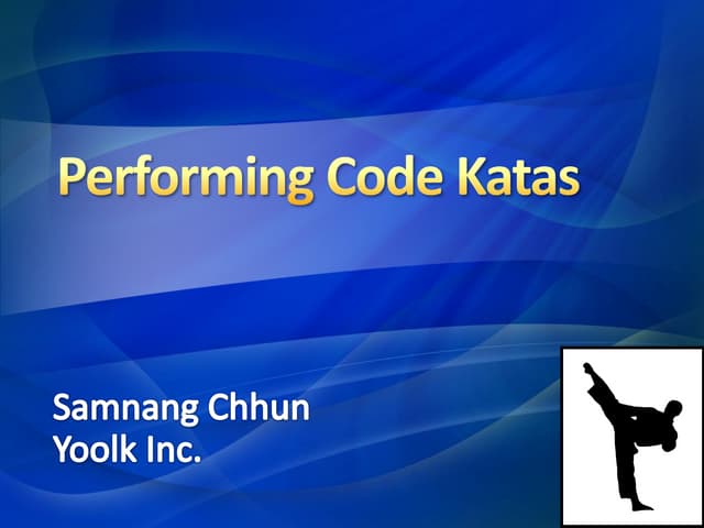 Peforming Code Katas