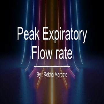 peak expiratory flow rate presentation