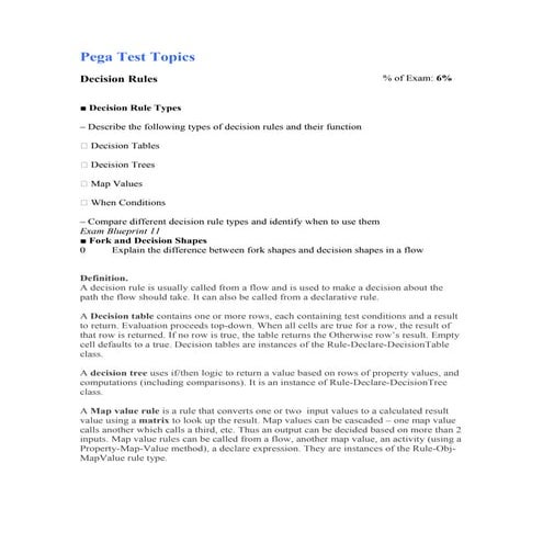 Pega   decision rules