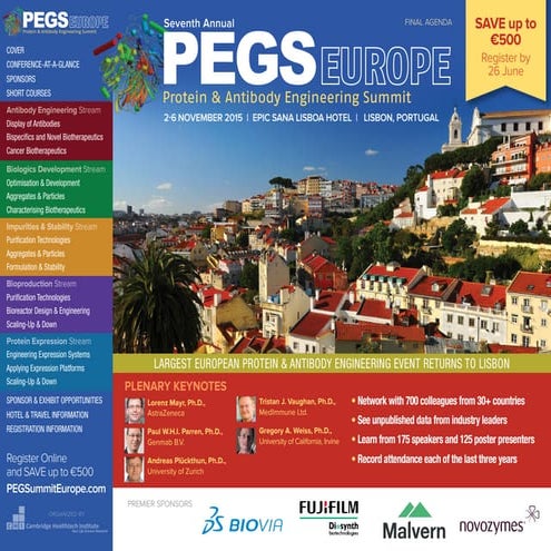 Pegs Europe 2015   Protein & Antibody Engineering Summit
