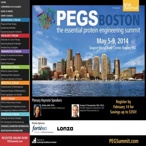PEGS - the essential protein & antibody engineering summit
