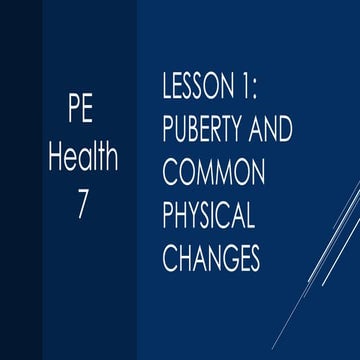 Physical Education and Health 7 MATATAG Curriculum
