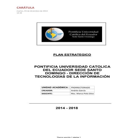 Formato PPT PUCE para presentaciones educativas | PPTX