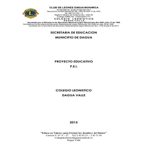 PEI COLEGIO LEONISTICO