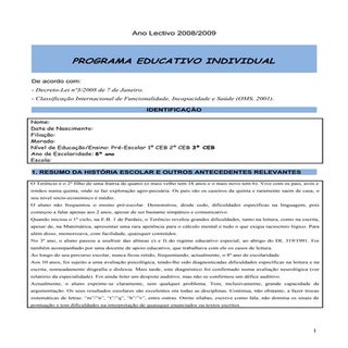 Pei, exemplo dislexia