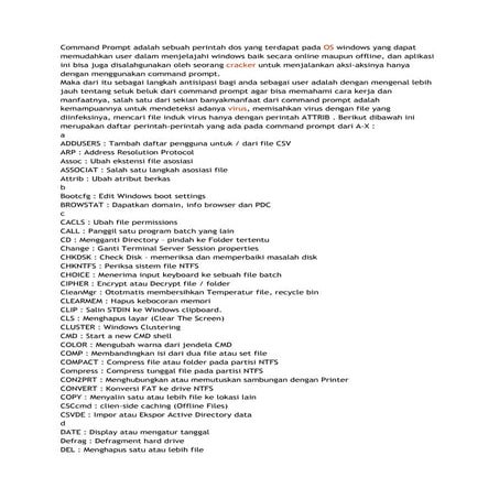 perintah perintah dasar CMD