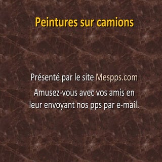 Peintures camions