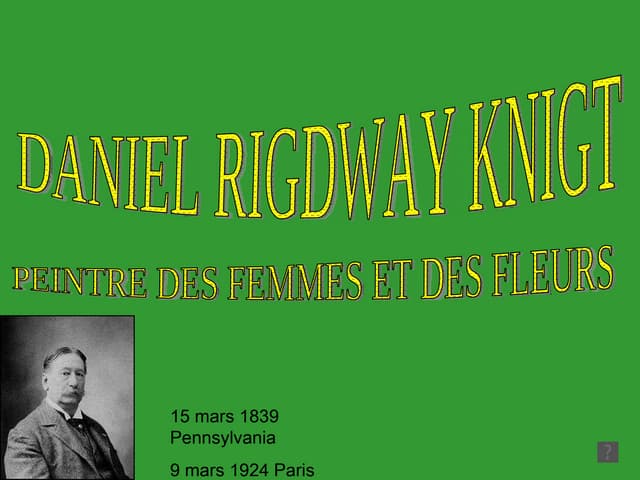 Peintures   Daniel Ridgway Knight  ...