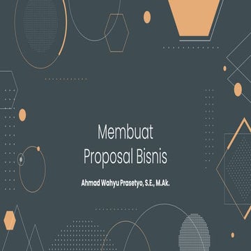 Penyusunan Proposal Usaha | PPTX