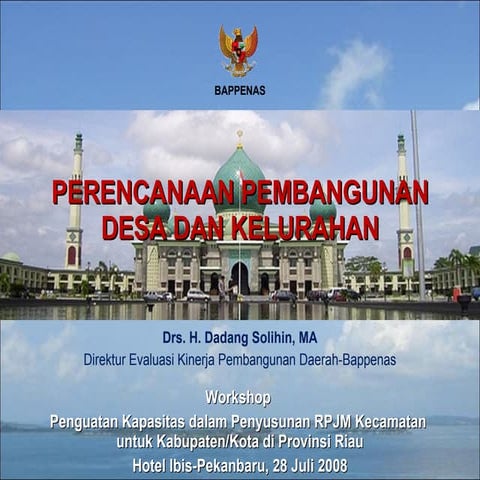 PERENCANAAN PEMBANGUNAN DESA DAN KELURAHAN