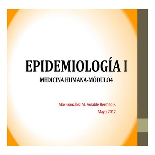 INTRODUCCION A LA EPIDEMIOLOGIA