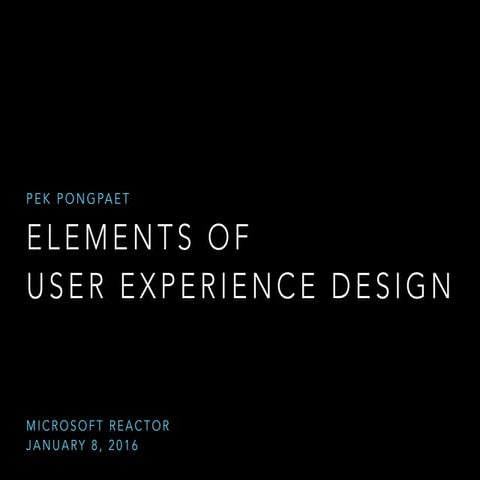 Elements of User Experience Design For Mobile Apps