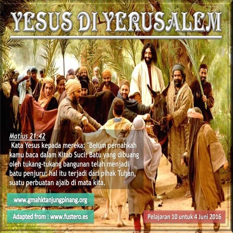 Pelajaran Sekolah Sabat ke-10 Triwulan ke-2 2016