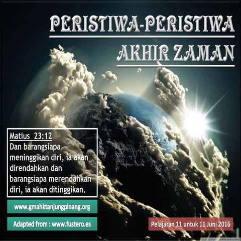 Pelajaran Sekolah Sabat ke-11 Triwulan 2 2016