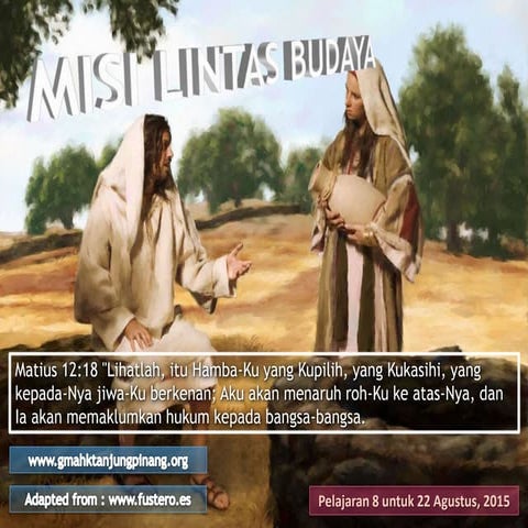 Pelajaran Sekolah SABAT ke-8 Triwulan 3 2015