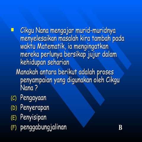 Pelaksanaan pengajaran pembelajaran