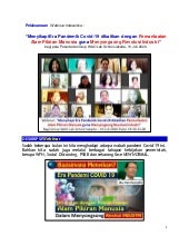 Pelaksanaan Seminar Online (Interactive) “Menyikapi Era Pandemik Covid-19 dikaitkan dengan Pemanfaatan Alam Pikiran Manusia guna Menyongsong Revolusi Industri” bagi Grup WAO Lab School Jakarta 