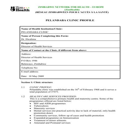 Pelandaba clinic profile web