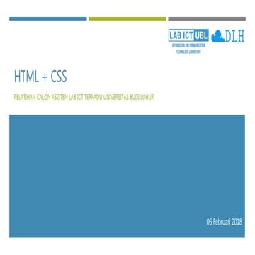 HTML+CSS | PPT