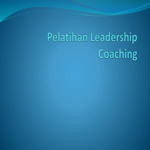 Pelatihan leadership coaching