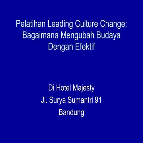 Pelatihan leading culture change 2