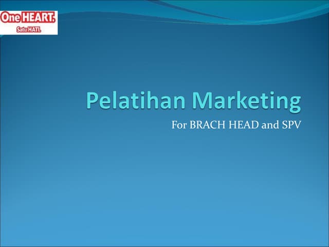 Pelatihan marketing presentasi