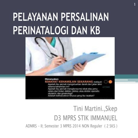 Adm.RS 1 pelayanan ruang bersalin 