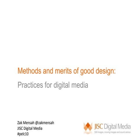 Merits of good design - Plymouth e-learning conference 
