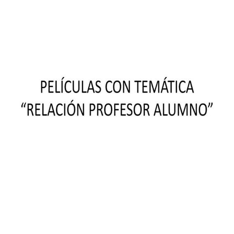 Películas con temática