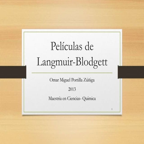 Películas de langmuir blodgett PPT