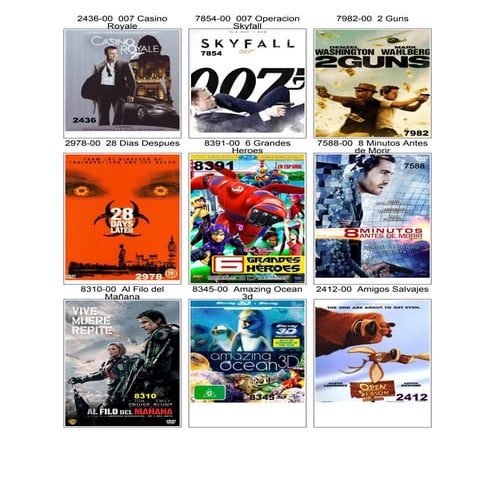 Peliculas en Blu Ray