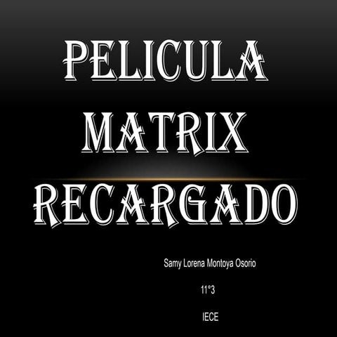 Pelicula matrix