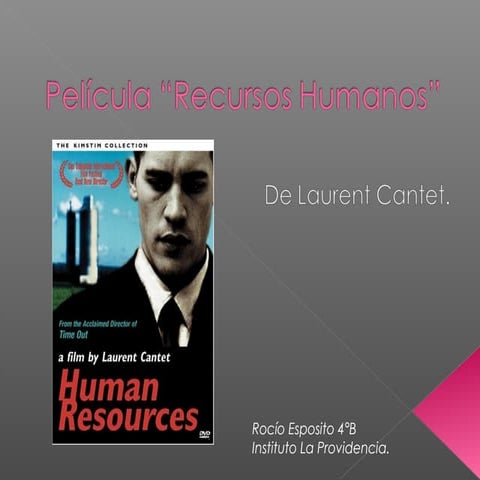 Pelicula: "Recursos Humanos" | PPTX