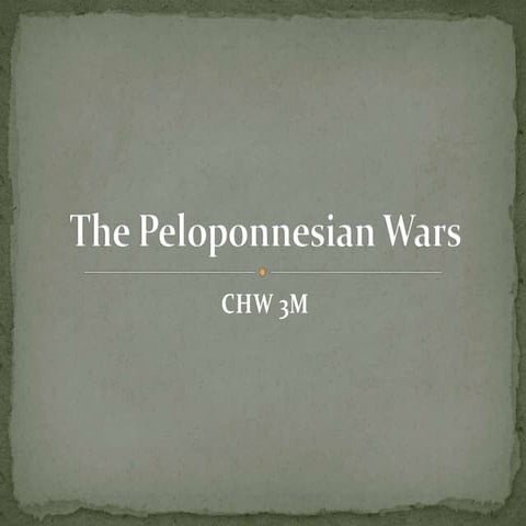 Peloponnesian Wars