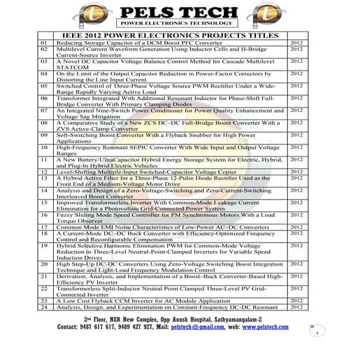 Pels tech 2012 2013 titles