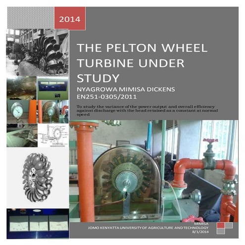 Pelton wheel experiment