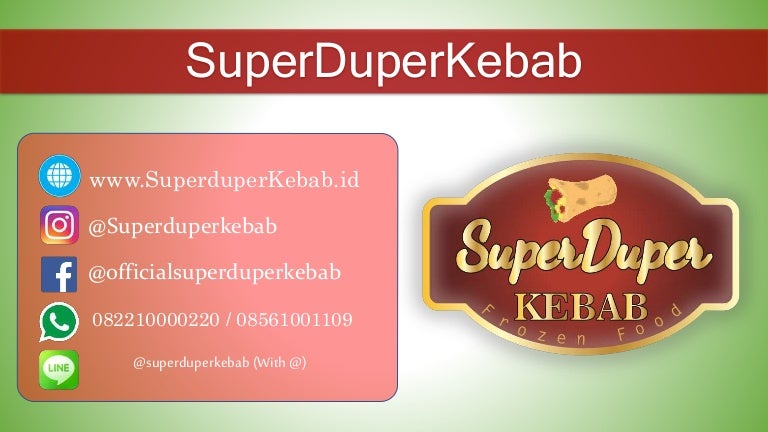 Proposal Usaha Makanan Internasional Kebab Contoh