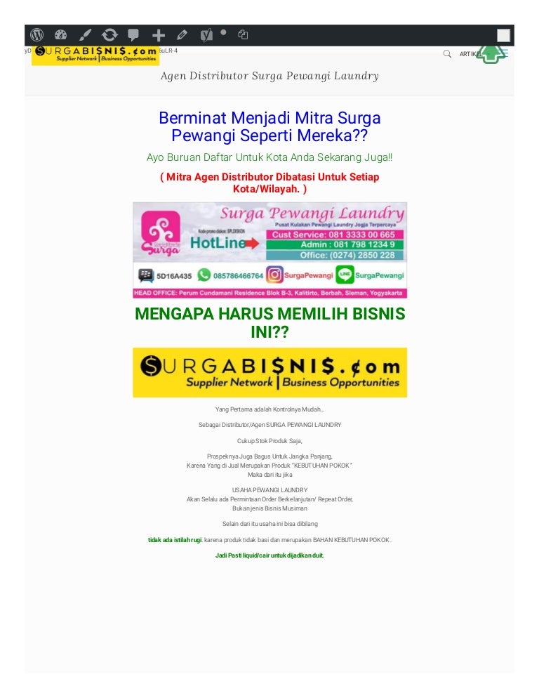 Peluang proposal cara usaha agen distributor pewangi laundry